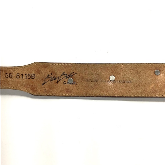 Vintage Billy Belts California Tooled Leather - Picture 15 of 16